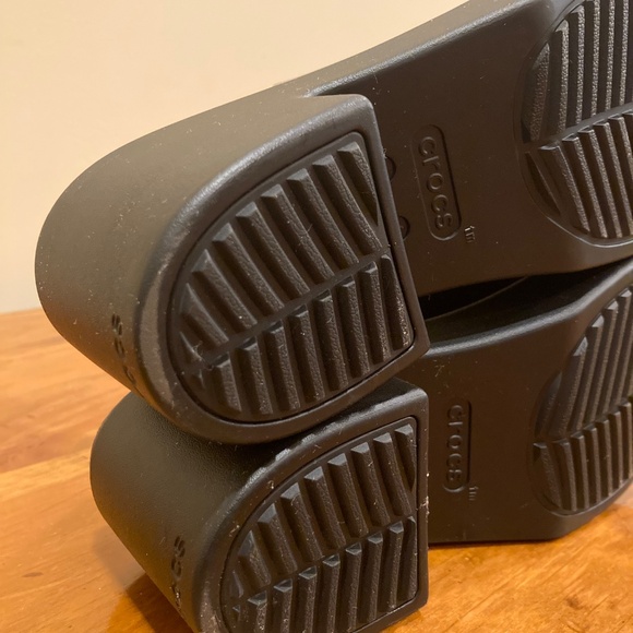 crocs black healed slides NWOT  Size w4 - Picture 5 of 5